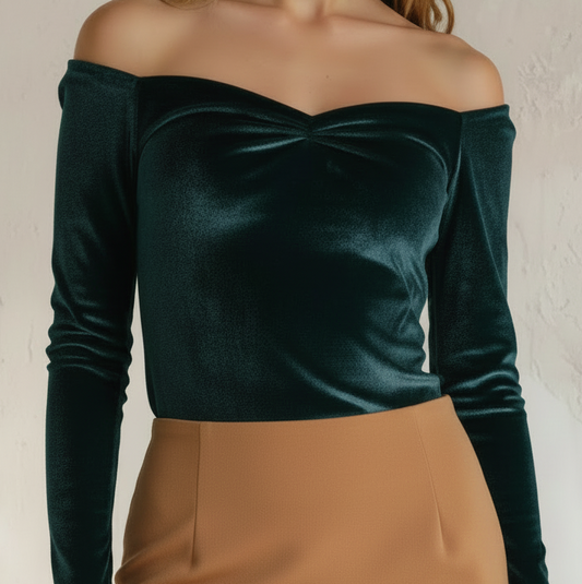 Top SOPHIE Allure-Velvet Tg - S/M